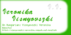 veronika visnyovszki business card